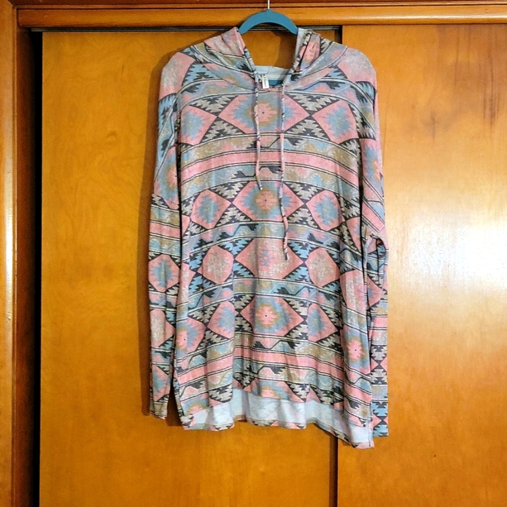 Light Weight Aztec Hoodie